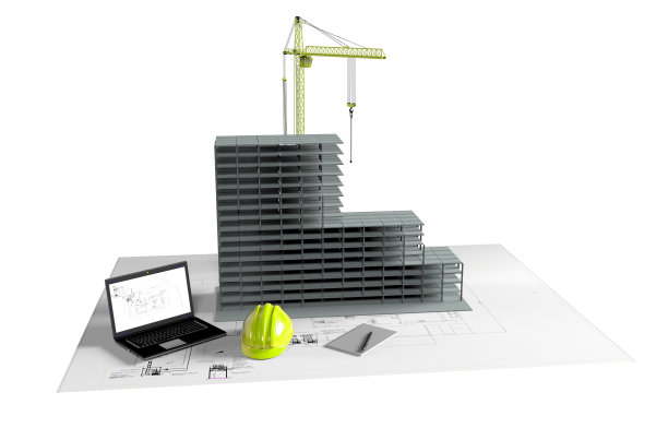 在建模型房，电脑，头盔，三维可视化图片下载