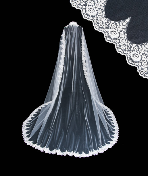 白色婚礼面纱图片下载