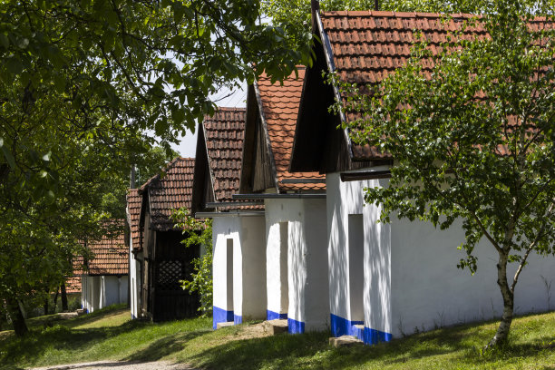 捷克共和国摩拉维亚的传统酒窖图片下载