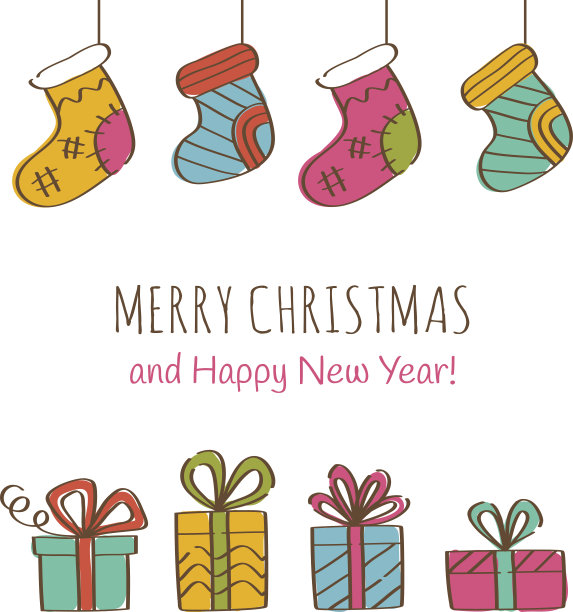 圣诞快乐，恭贺新禧图片下载