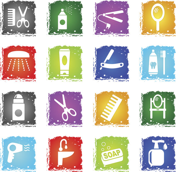 个人护理图标集图片下载