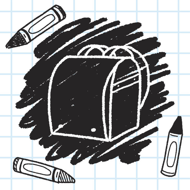 涂鸦的书包图片下载