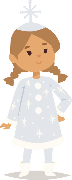 插图的狂欢节服装儿童矢量。图片下载