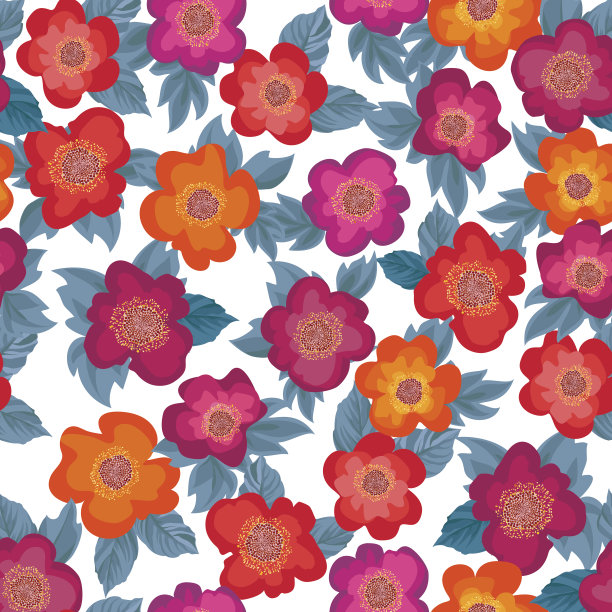 花束无缝图案。花的背景。图片下载