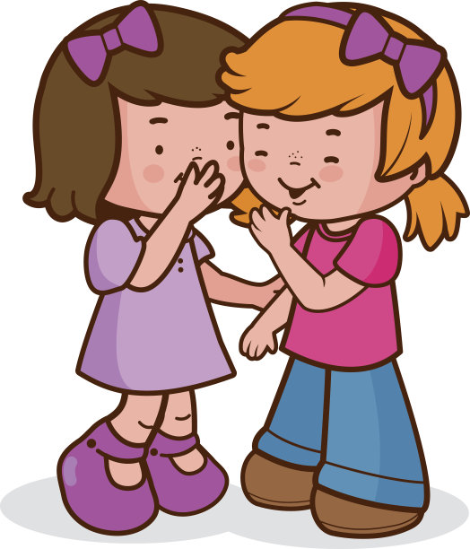 女孩们窃窃私语，倾诉秘密，放声大笑图片下载