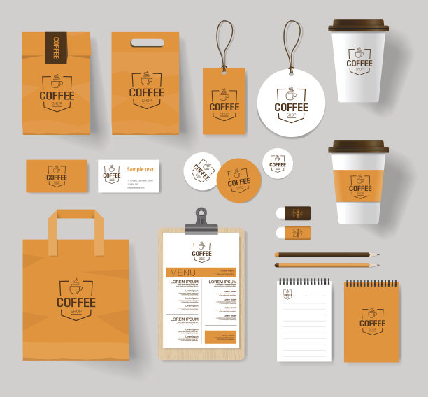 企业品牌标识模拟模板图片下载