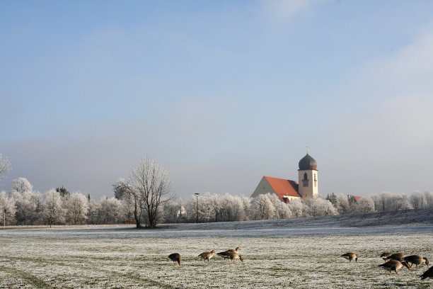 巴伐利亚州的冬天图片下载
