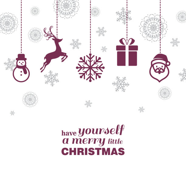 向量的圣诞贺卡图片下载