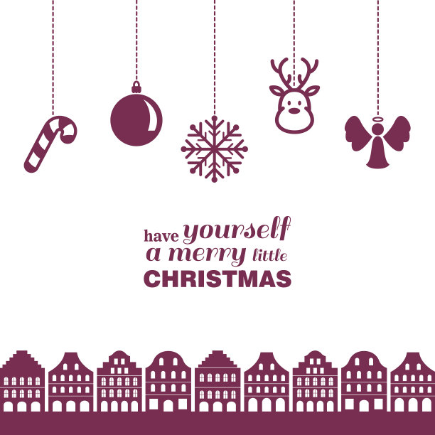 向量的圣诞贺卡图片下载