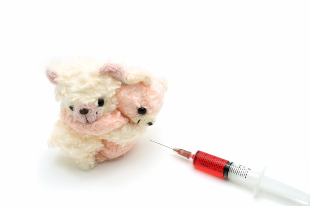 二怕泰迪熊怕注射器红图片下载