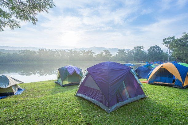 帐篷在森林图片下载
