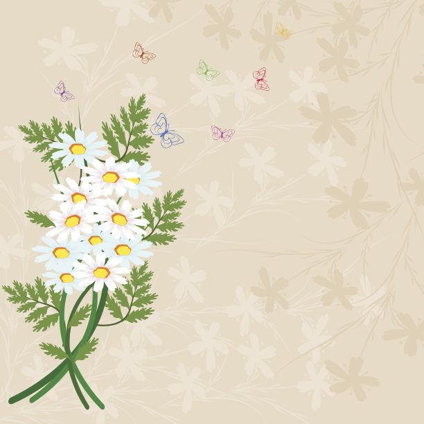 矢量背景花春素材图片