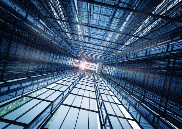 高层办公楼抽象背景图片下载