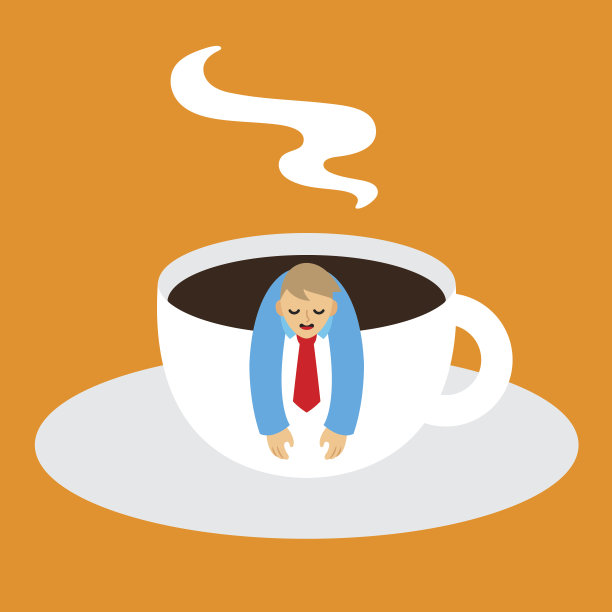 商人在咖啡里放松图片下载