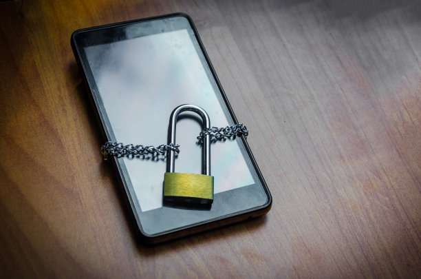 安全的概念。智能手机锁图片下载