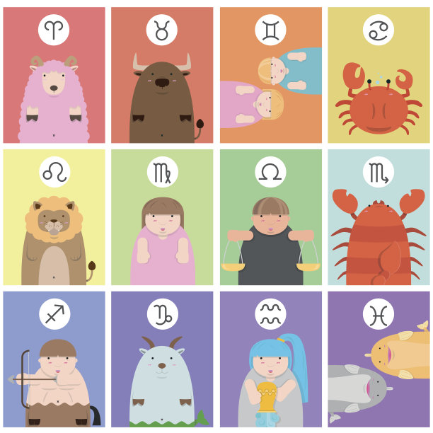 可爱的大胖子十二生肖卡通图片下载