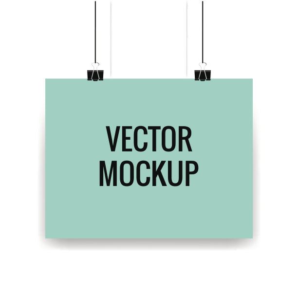 模型的海报。向量模板图片下载