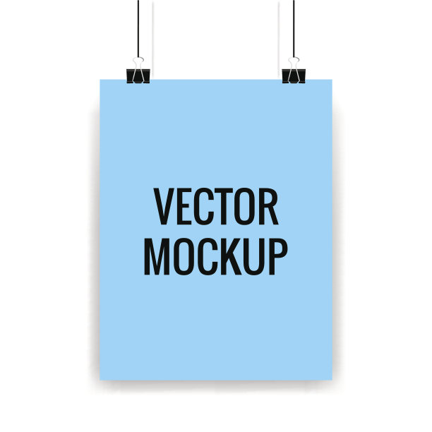 模型的海报。向量模板图片下载