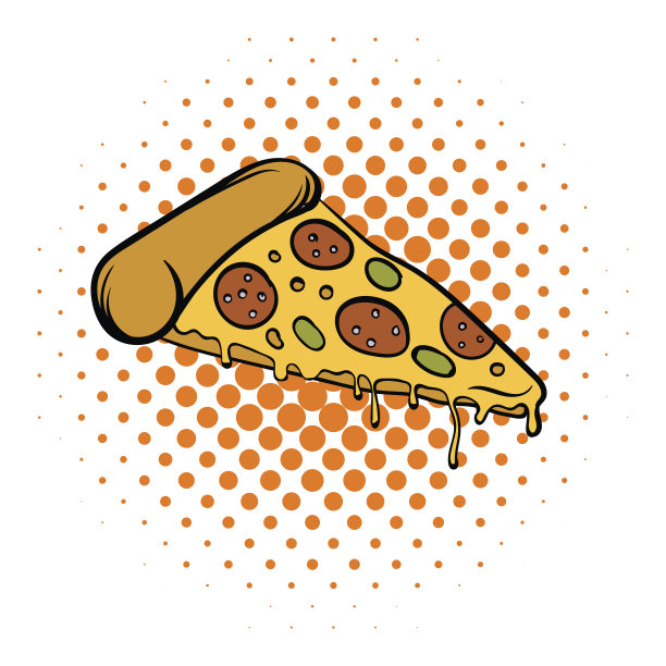 披萨片漫画图标图片下载