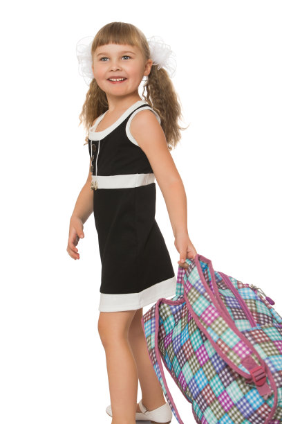 可爱的金发女学生图片下载