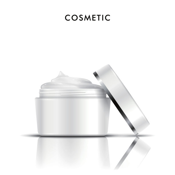 优雅的奶油容器图片下载