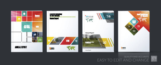 业务向量集。宣传册模板布局，封面设计图片下载