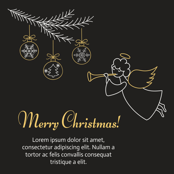 圣诞快乐，新年贺卡，图片下载