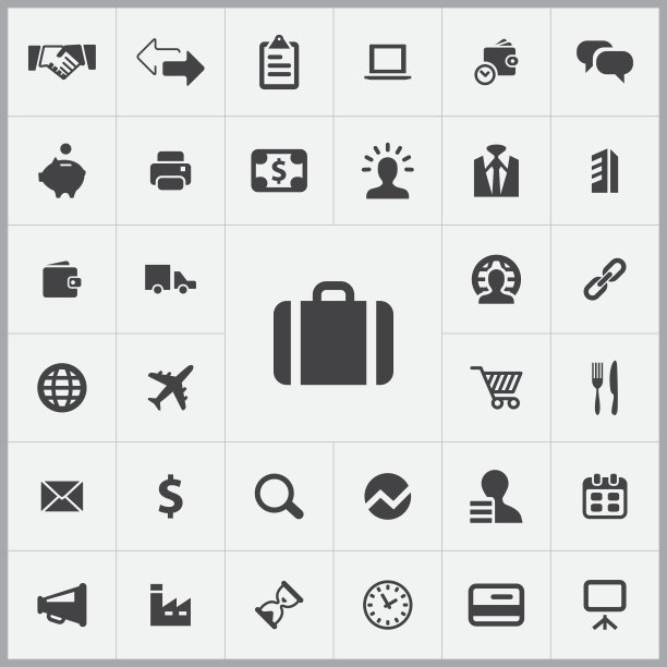 B2B图标通用集图片下载