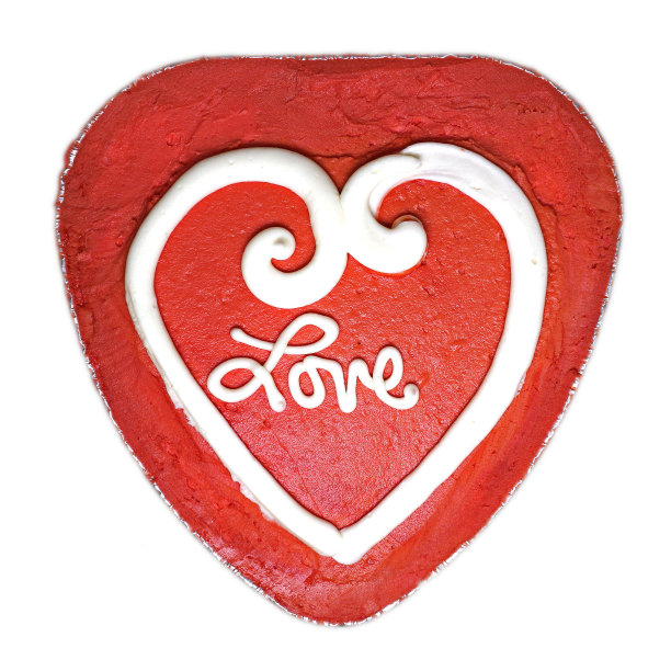 红糕心爱霜孤立上白图片下载