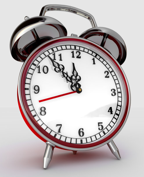 红色老式闹钟图片下载