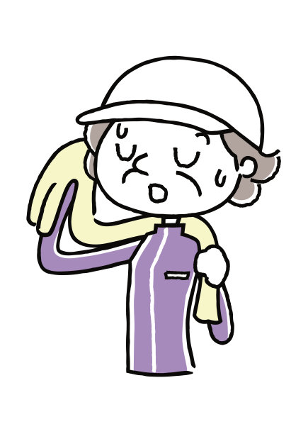 运动:资深女性擦汗图片下载