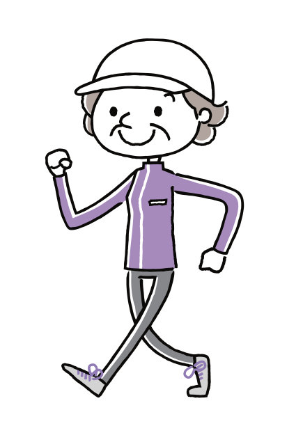 运动:步行到老年女子图片下载