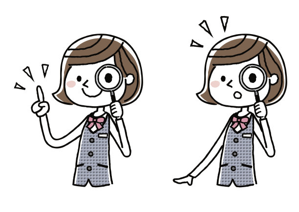 女商人:放大镜图片下载