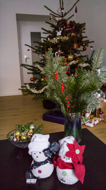 手工制作的袜子雪人图片下载