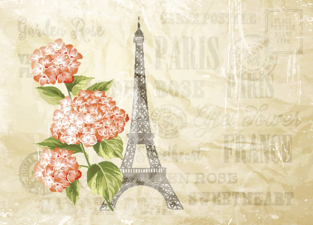 埃菲尔铁塔插图。图片下载