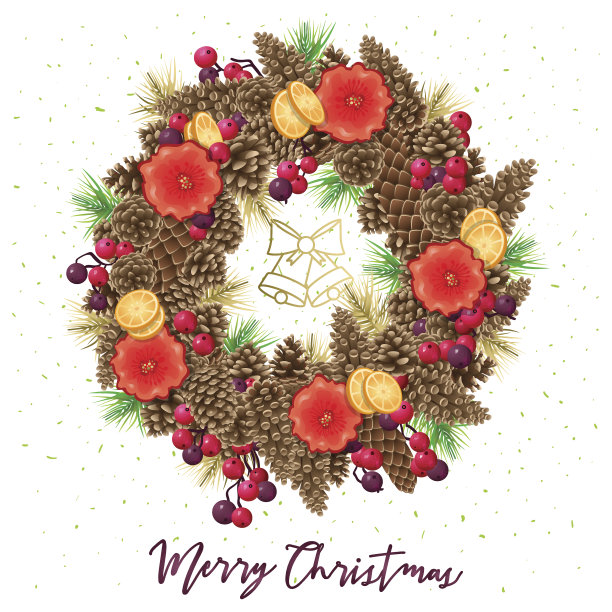 圣诞花环图片下载