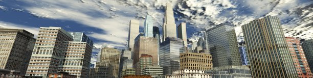 城市全景。城市景观。图片下载