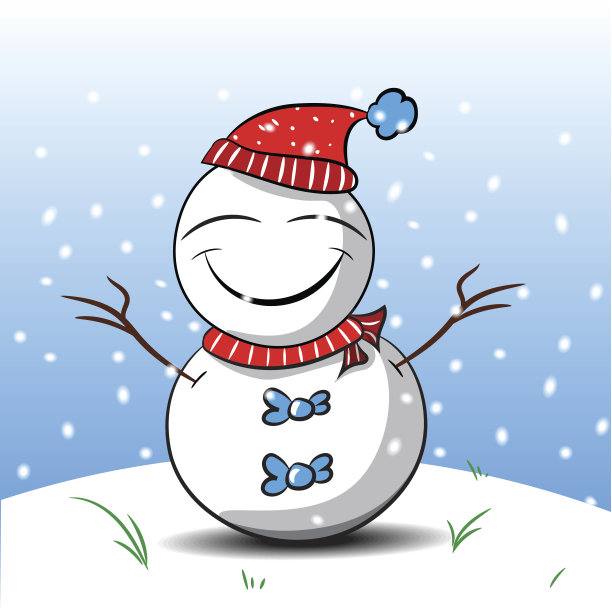 快乐的雪人图片下载
