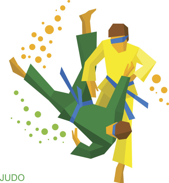 眼罩柔道战士。为视障人士而战图片下载