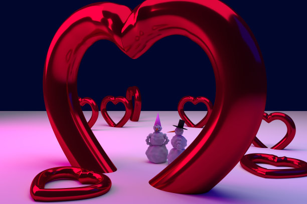 雪人和他的女朋友图片下载