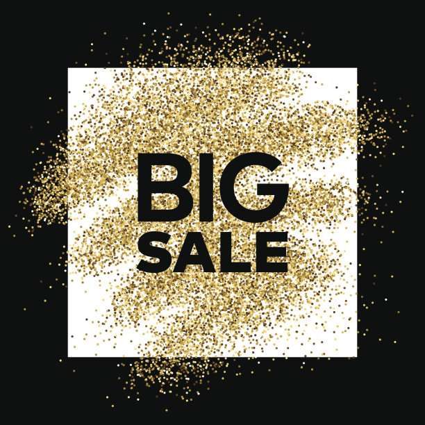 黄金闪光背景与大拍卖题词图片下载