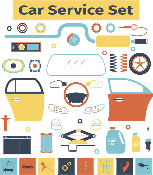 汽车服务集图片下载