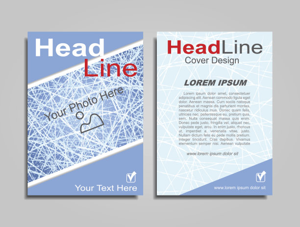 宣传册设计布局与地方为您的数据。向量图片下载