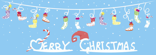 圣诞袜作为背景图片下载