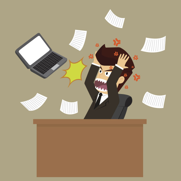 商人们因超负荷工作而感到压力图片下载