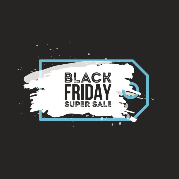 黑色星期五大减价的抽象背景。垃圾水彩刷标签价格图片下载