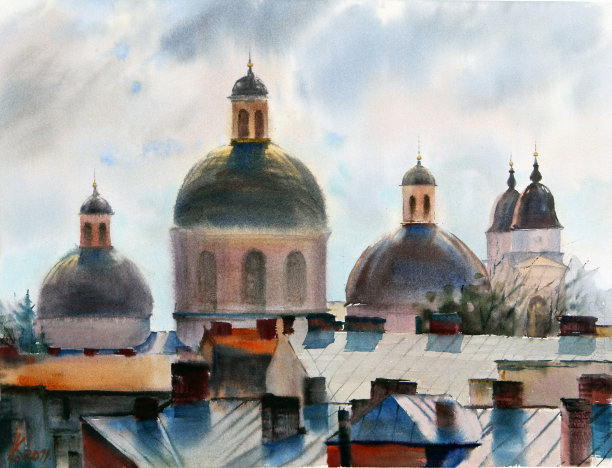 城市景观。素材图片