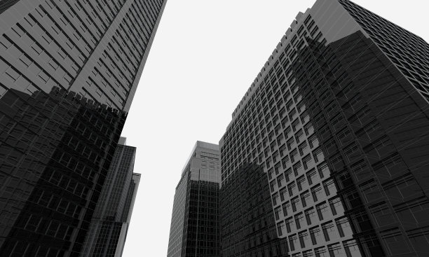 亚洲商务区的摩天大楼图片下载