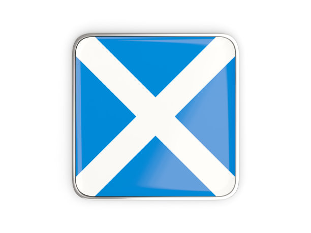 苏格兰旗，方形图标图片下载