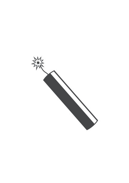 带燃烧引线的炸弹爆炸图标图片下载